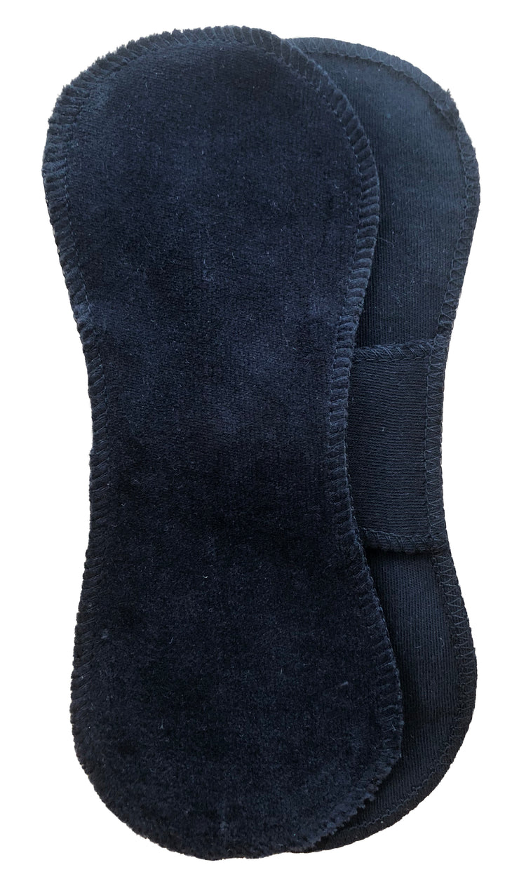 Black Mini Extra Pad - Reusable Pantyliner  NO waterproof PUL
