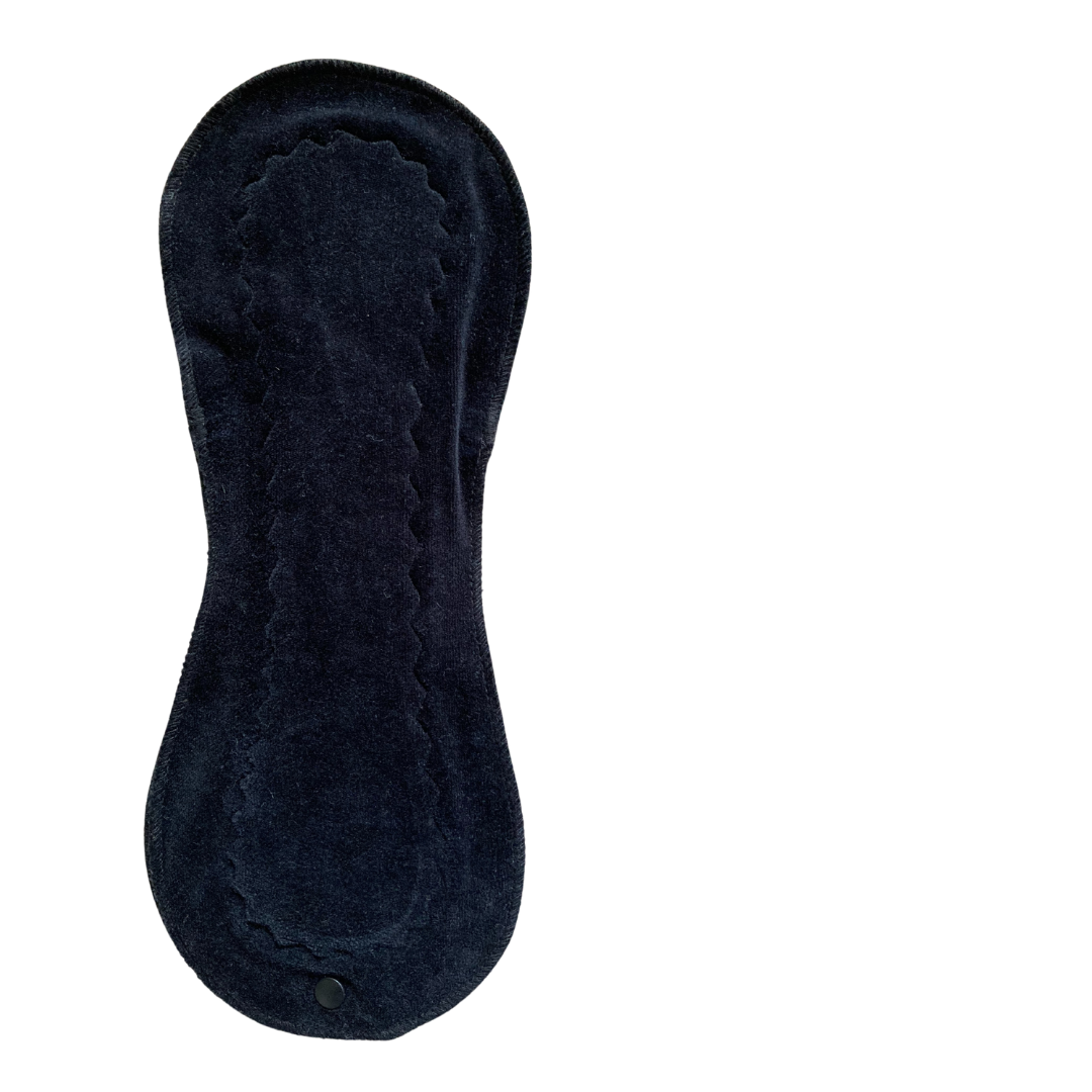 IMPROVED DESIGN Black Slim Mega Sandwich Incontinence Heavy Flow Pad