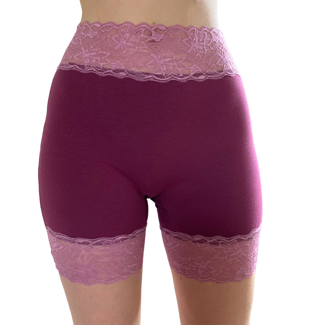 Bloomers - Lacy Boyshorts For Period Pads - Boxer Shorts With HYF Magic Gusset
