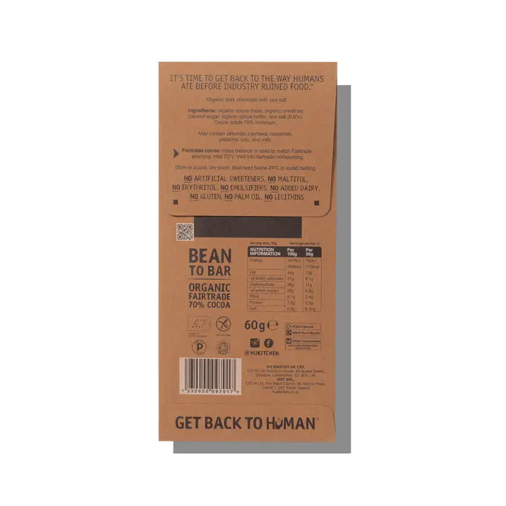 HU Salty Dark Chocolate Bar 70%