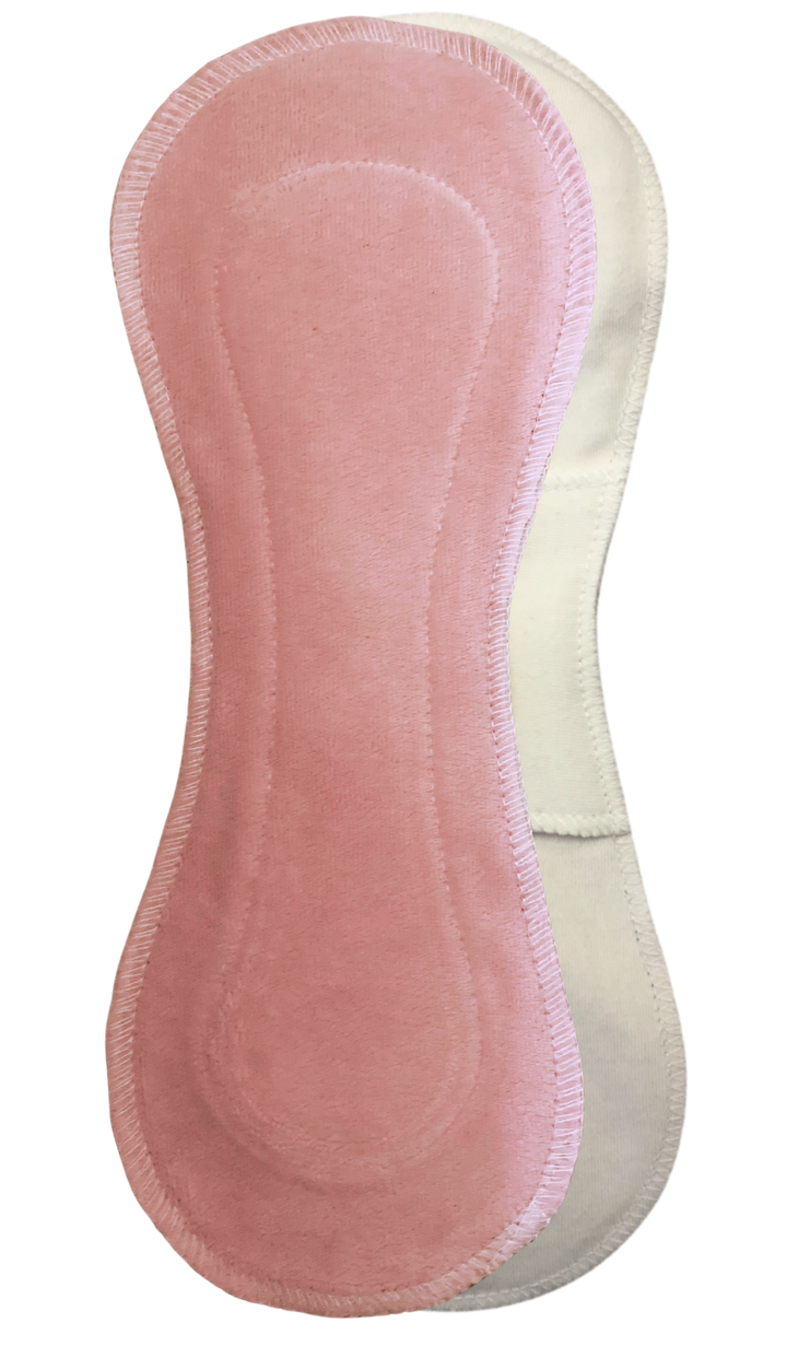 Powder Pink Regular-Long - Organic Cotton Velour Reusable Sanitary Pad
