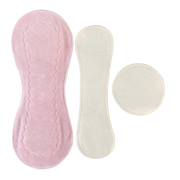 IMPROVED DESIGN Powder Pink Slim Mega Sandwich Incontinence Heavy Flow Pad