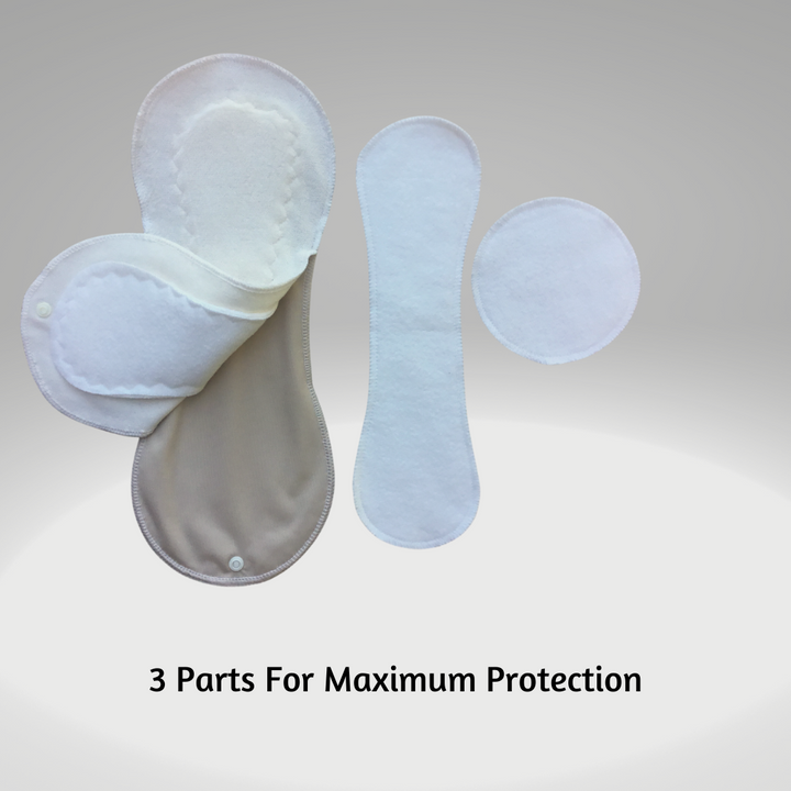 Slim Mega Sandwich Pad Starter Pack for Incontinence - 3 pads