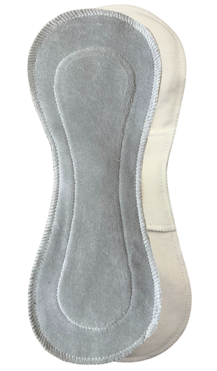 Silver Regular-Long - Organic Cotton Velour Reusable Sanitary Pad