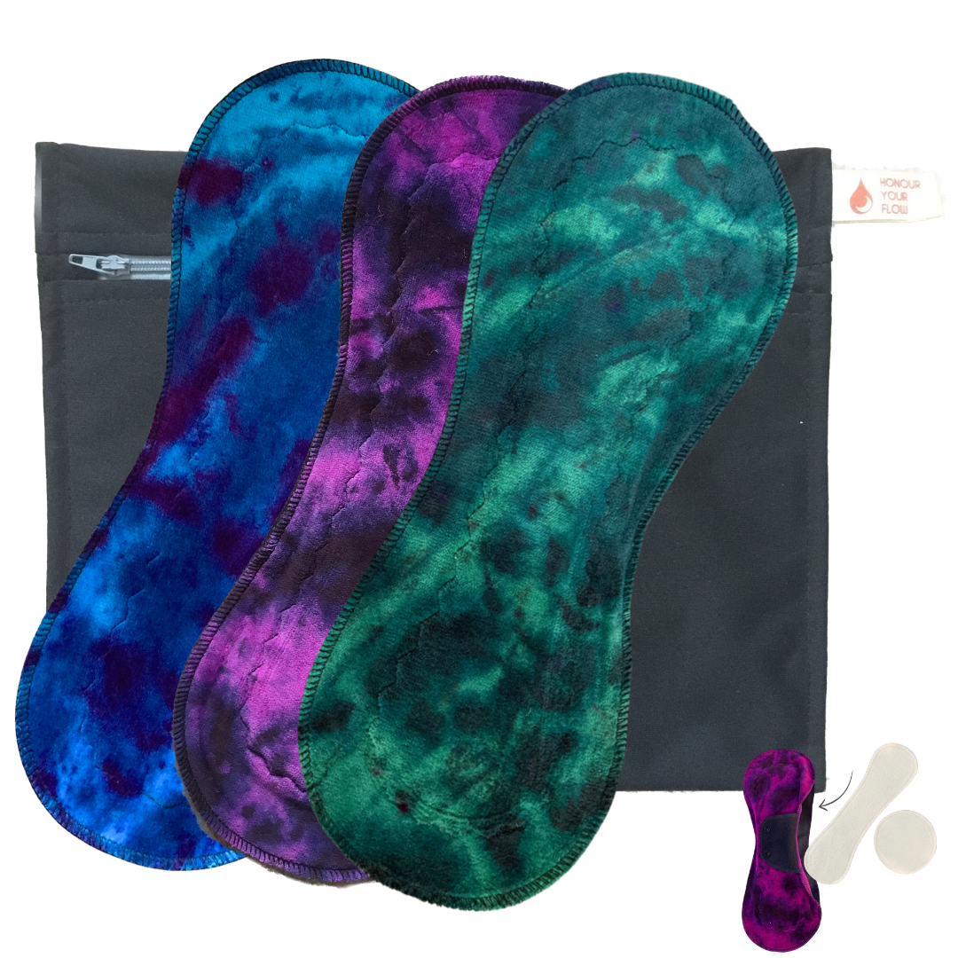 IMPROVED DESIGN Slim Mega Sandwich Pad Starter Pack for Incontinence - 3 pads