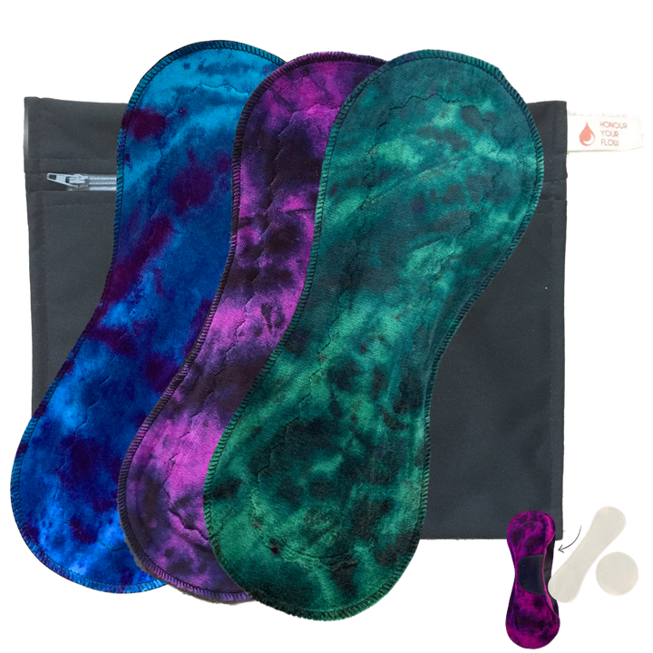 IMPROVED DESIGN Slim Mega Sandwich Pad Starter Pack for Incontinence - 3 pads