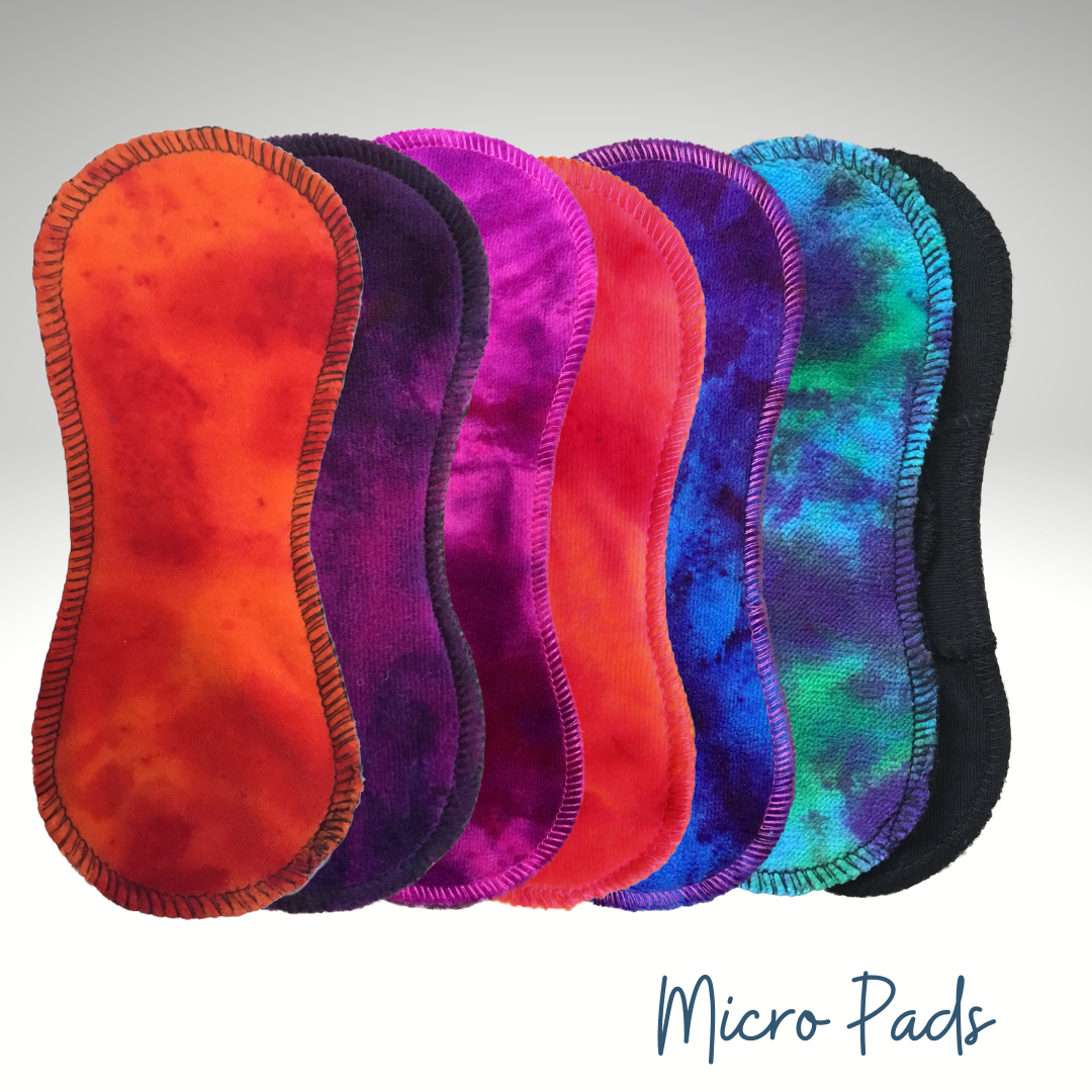 Pile of 7 Micro Pads &6& length& – Honour Your Flow
